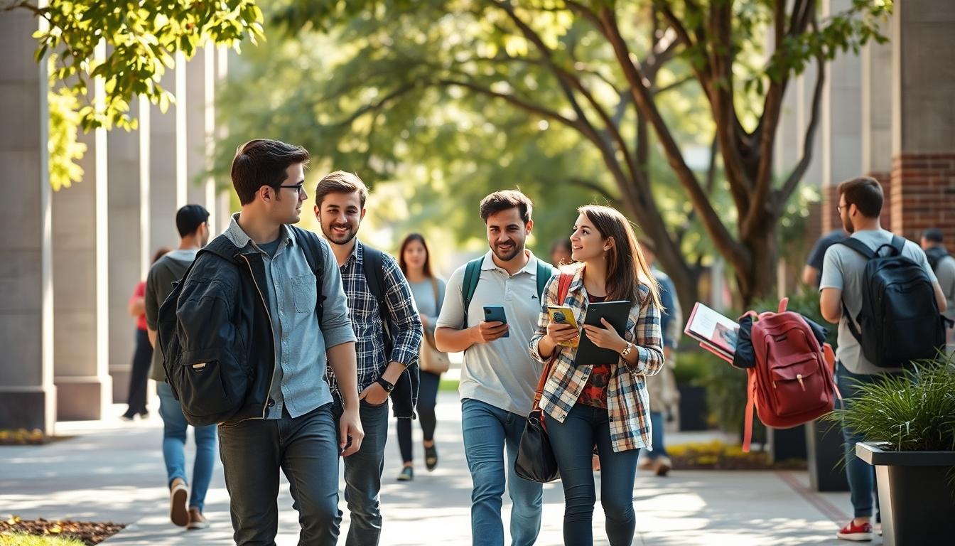 Student using learning strategies while studying