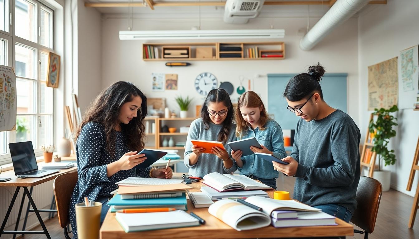 Organized study environment supporting productive learning