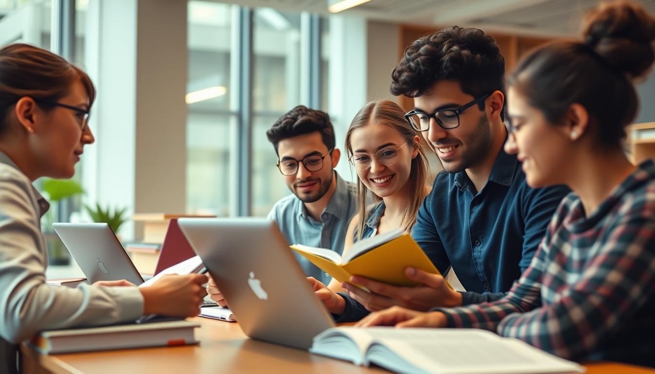 Student developing practical and academic skills